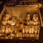 Abu Simbel, Night, Great Temple of Rameses II, Africa, Ancient