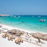 "Beautiful sandy beach on Giftun Island near Hurghada, Red Sea, Egypt.Giftun island is a popular diving site.See my other...."