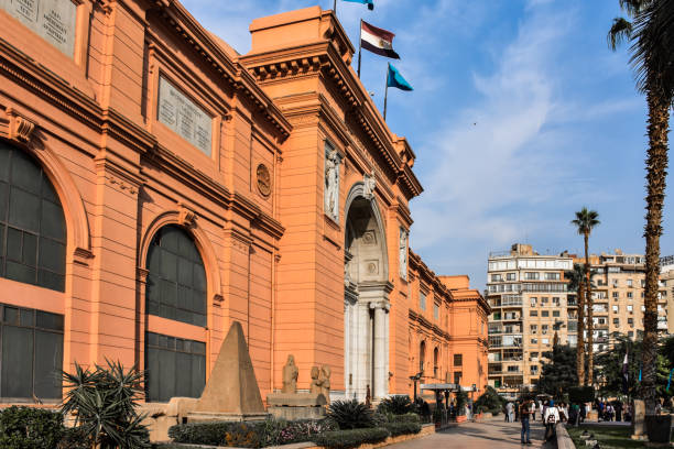 Cairo, Egypt - Sep 27, 2020: The Egyptian museum in Cairo.