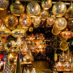 Hand-made Traditional Egyptian Lamps at Khan El Khalili Market in Cairo, Egypt.