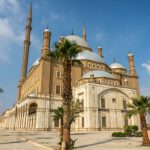 Outside view of Mohammed Ali (or Muhammad Ali) mosque in the Saladin Citadel of Cairo, Egypt